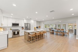 Kitchen renovation after damage from Hurricane Milton